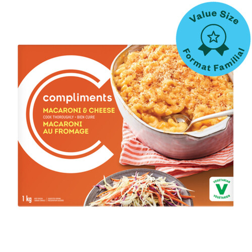 Compliments Frozen Macaroni And Cheese 1 kg