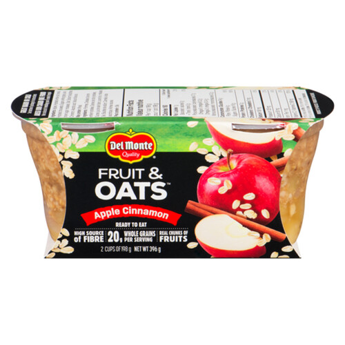 Del Monte Fruit & Oats Cups Apple Cinnamon 396 ml