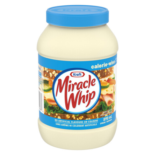 Kraft Miracle Whip Spread Calorie Wise 890 ml