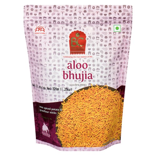 Bhikharam Chandmal Mint Spiced Potato & Gramflour Sticks Aloo Bhujia 320 g