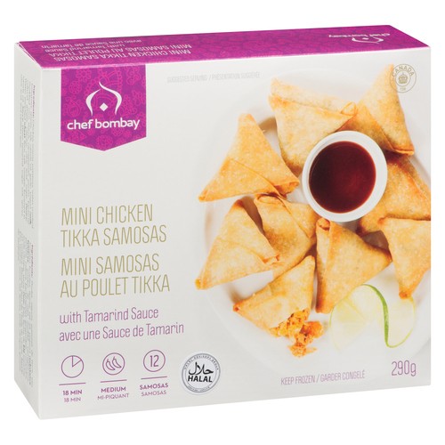 Chef Bombay Mini Samosas Chicken Tikka 290 g