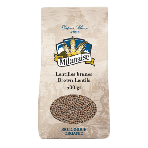 La Meunerie Milanaise Organic Lentils Brown 500 g