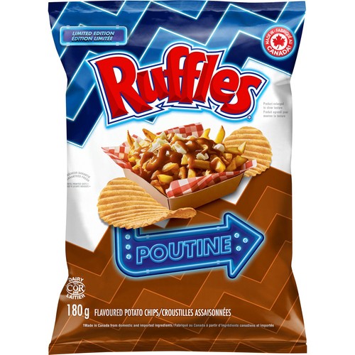 Ruffles Potato Chips Poutine Flavoured 180 g