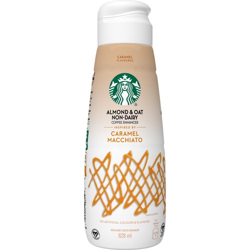 Starbucks Non-Dairy Creamer Almond & Oat Caramel Macchiato 828 ml