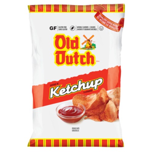 Old Dutch Gluten-Free Potato Chips Ketchup 235 g