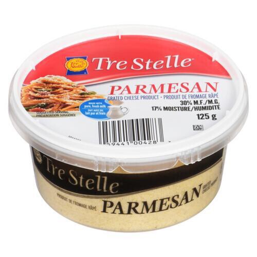 Tre Stelle Parmesan Cheese Grated 125 g
