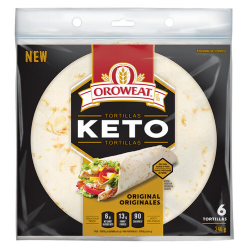 Oroweat Keto Tortilla 7-Inch 6 Pack 246 g
