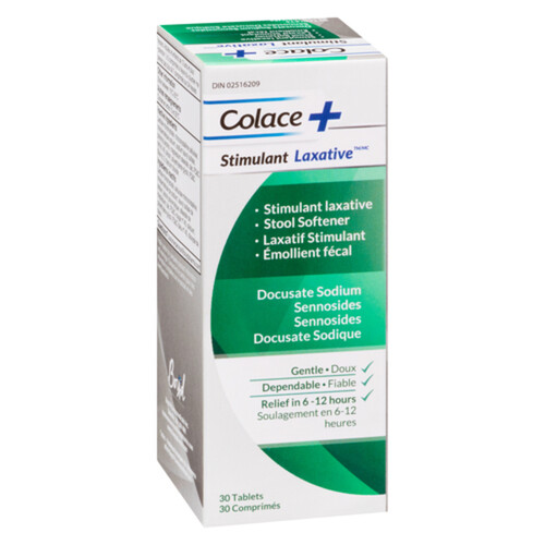 Colace+ Stimulant Laxative 30 EA