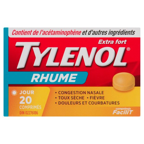 Tylenol Cold Tablets Extra Strength Daytime 20 EA