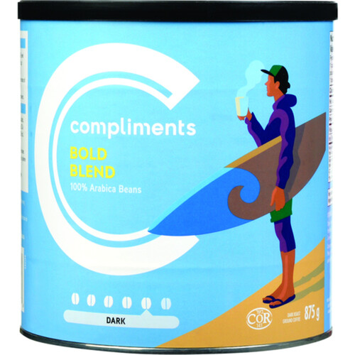 Compliments Coffee Blend Bold Dark 875 g