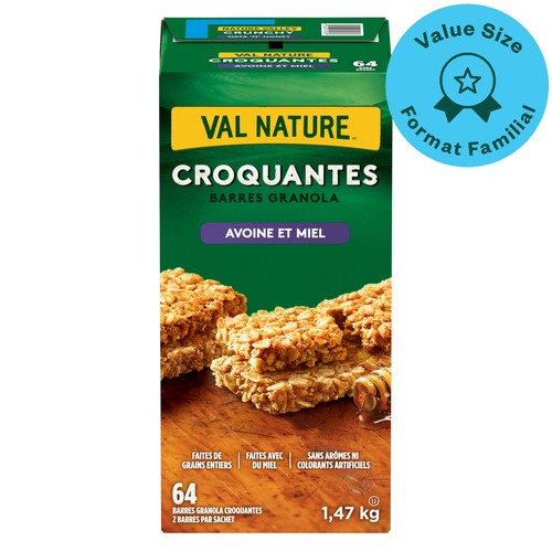 Nature Valley Granola Bars Whole Grains Oats & Honey 64 Bars 1.47 kg