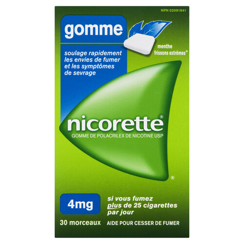 Nicorette Extreme Chill Gum 4mg 30 ea