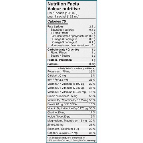 Cerebelly Canada Organic Baby Puree Green Bean Pumpkin 128 ml