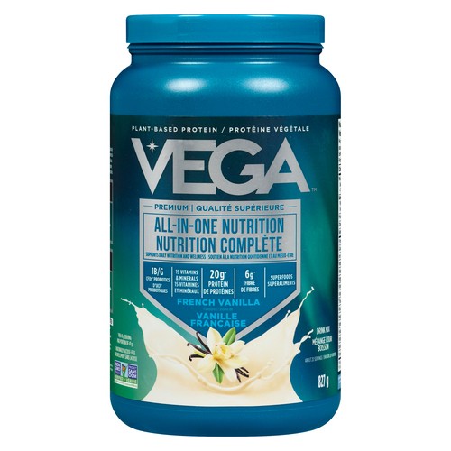 Vega One Gluten-Free Protein Powder All-In-One Shake French Vanilla 827 g