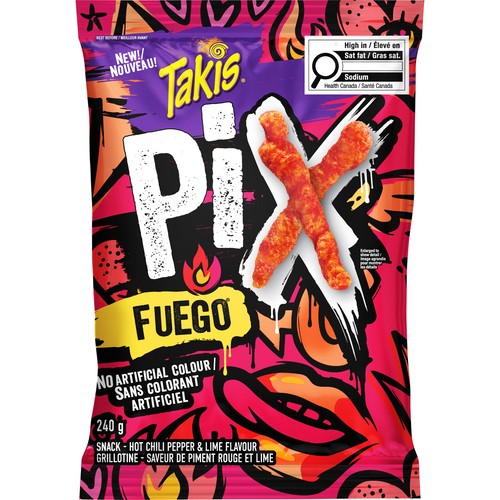 Takis Pix Fuego Snack Hot Chili Pepper & Lime Flavour 240 g