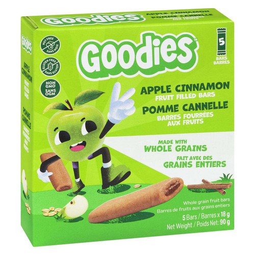 Goodies Fruit Filled Bars Apple Cinnamon 5 x 18 g