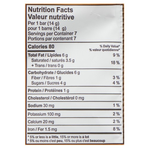 Chocxo Organic Dark Milk Chocolate Toffee Almond & Sea Salt Snaps 98 g