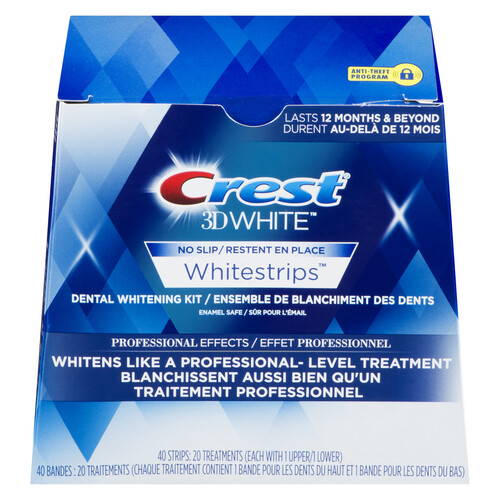 Crest 3D White Pro Effects Whitestrips 20 EA