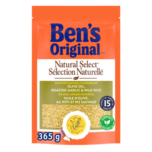 Ben's Original Natural Select Rice Olive Oil Garlic Flavour & Wild 365 g