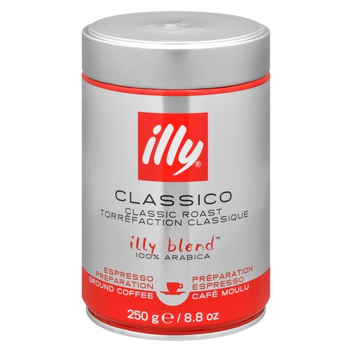 Illy Coffee Classico Ground Coffee Espresso Classic Roast 250 g
