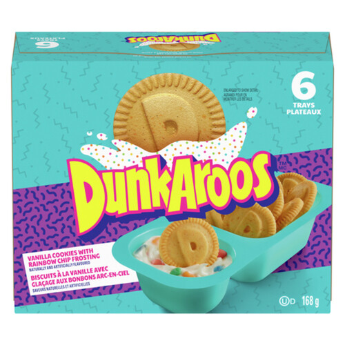 DunkAroos Vanilla Cookies & Rainbow Sprinkles Frosting 168 g