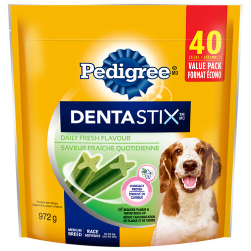 Pedigree Adult Dog Treats Fresh Dentastix Oral Care Medium 972 g