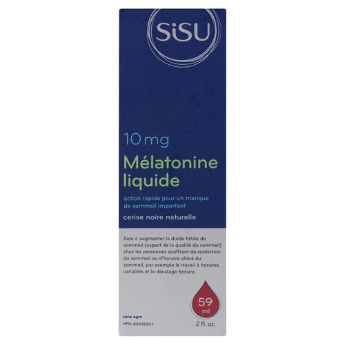 Sisu Liquid Melatonin 10 mg Black Cherry 59 ml