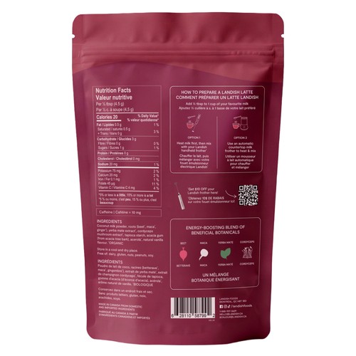 Landish Latte Mix Maca Mate Beet 135 g