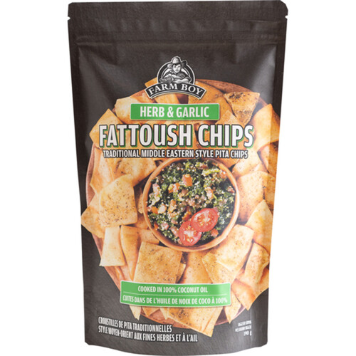 Farm Boy Chips Herb and Garlic Fattoush 190 g