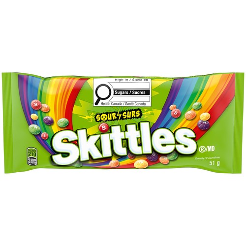 Skittles Chewy Candy Sour Full Size Bag 51 g