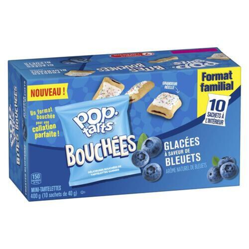 Kellogg's Pop Tart Bites Frosted Blueberry 10 Count 400 g