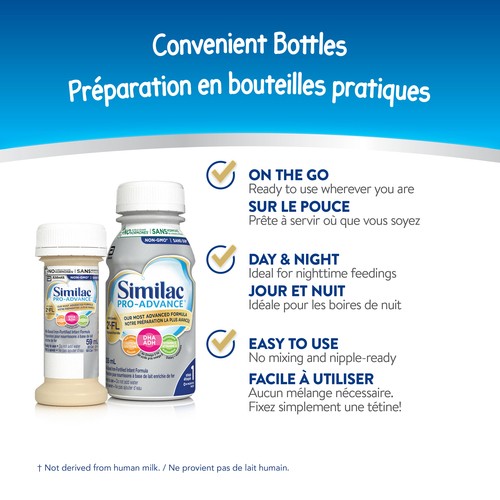 Similac Pro-Advance Ready To Use Baby Formula Step 1 24 x 59 ml
