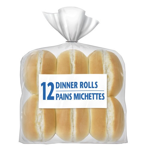 Generic Dinner Roll White 12 Pack 456 g