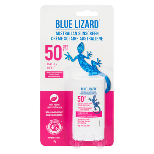 Blue Lizard Baby Mineral Sunscreen Stick SPF 50 14 g