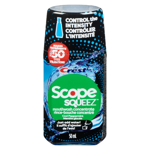 Crest Scope Sqeeze Mouthwash Concentrate Cool Peppermint 50 ml