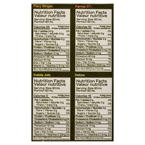 Greenhouse Wellness Shots Immunity Pack 4 x 60 ml (bottles)