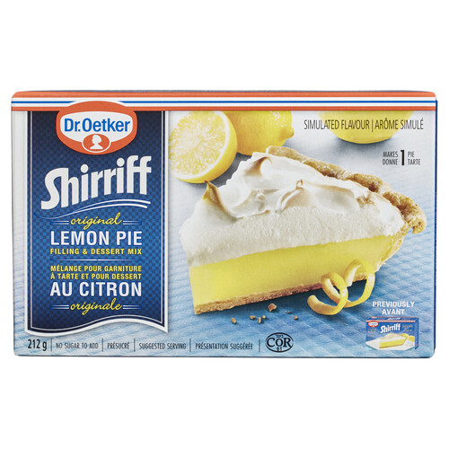 Dr. Oetker Shirriff Pie Filling Lemon 212 g