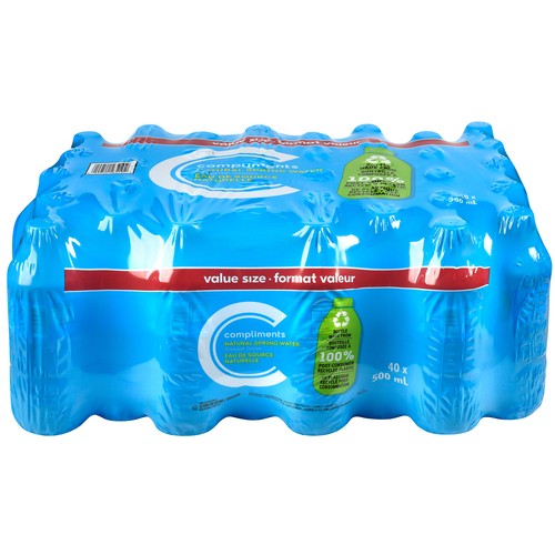 Compliments Spring Water 40 x 500 ml (bottles)