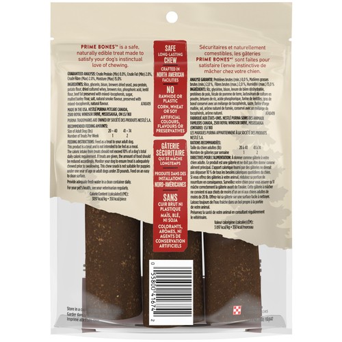 Prime Bones Dog Treats With Pasture-Fed Bison Bone-Shaped Dog Chews 320 g