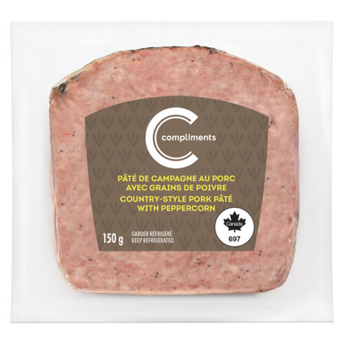 Compliments Pate 3 Peppers Country Style 150 g