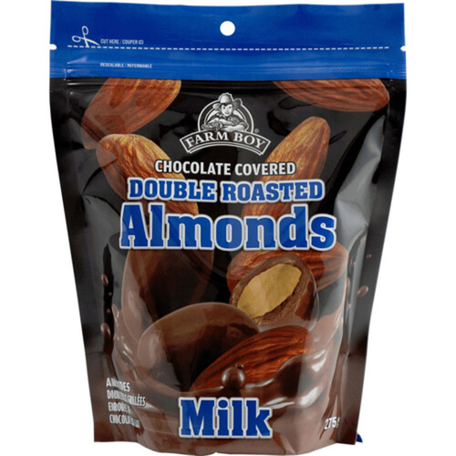 Farm Boy Double Roasted Almonds Milk Chocolate Covered 275 g