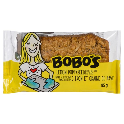 Bobo's Gluten-Free Oat Bar Lemon Poppyseed 85 g