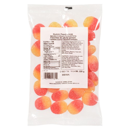 Reddi Snack Gummi Slices Peach 225 g