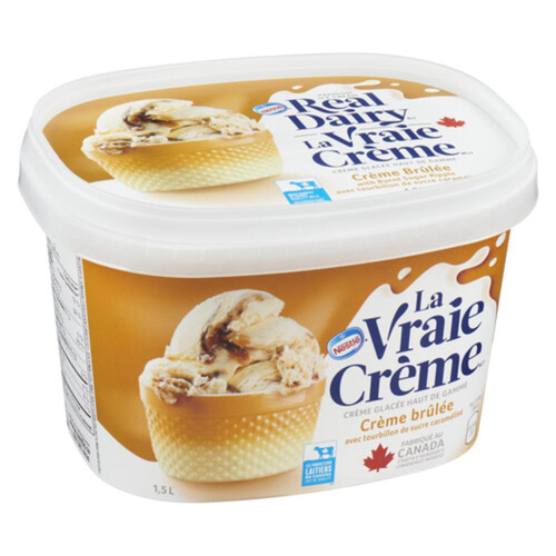 Nestlé Real Dairy Ice Cream Creme Brulee Ripple 1.5 L