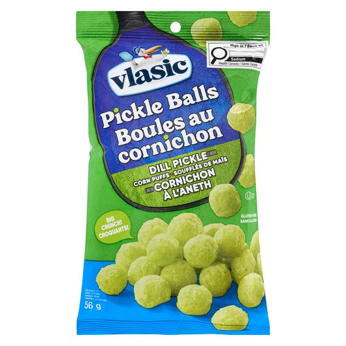 Vlasic Corn Puffs Pickle Balls Dill Pickle Flavour 56 g