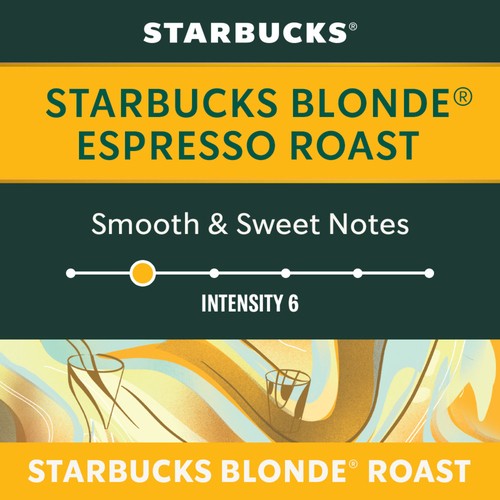 Starbucks Nespresso Coffee Pods Blonde Espresso Roast 10 Capsules 53 g