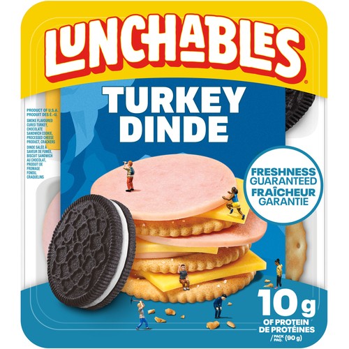 Lunchables Smoke Flavoured Cured Turkey Chocolate Sandwich Cookie Processed Cheese Product Crackers Turkey 90 g