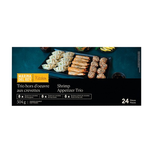Marina Del Rey Frozen Shrimp Appetizer Trio 504 g