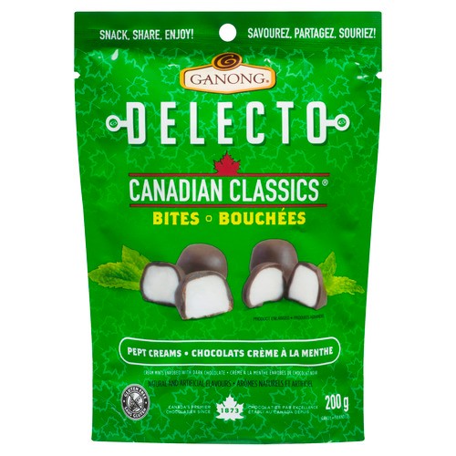 Delecto Chocolate Bites Peppermint Creams 200 g
