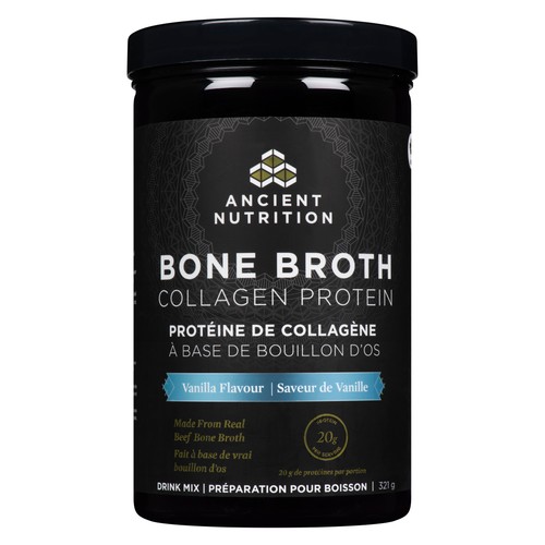 Ancient Nutrition Bone Broth Collagen Drink Mix Vanilla Flavour 321 g